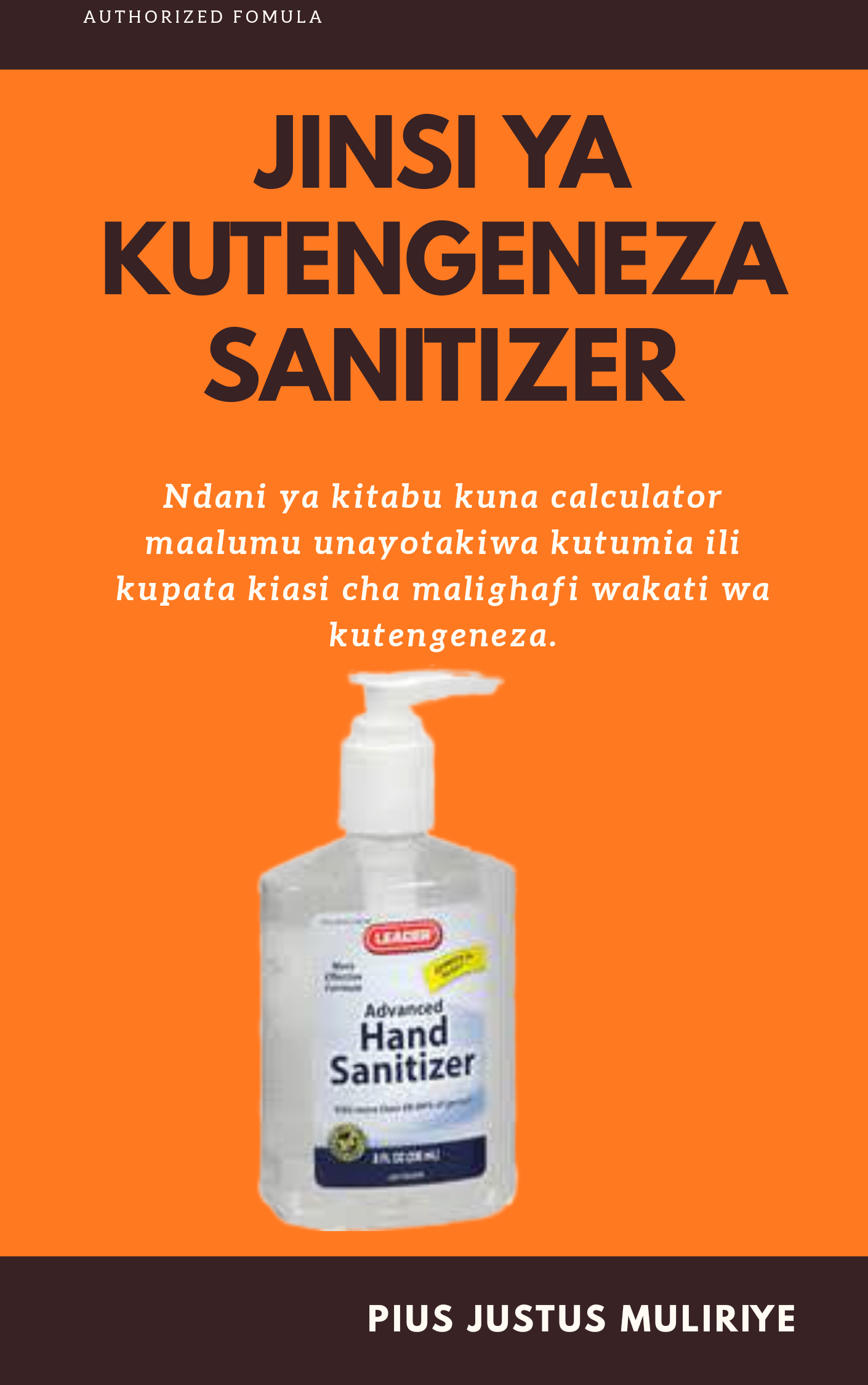 JINSI YA KUTENGENEZA HAND SANITIZER