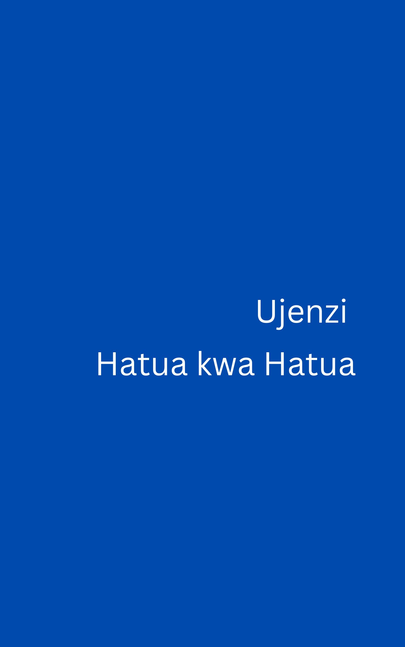 Ujenzi Hatua Kwa Hatua